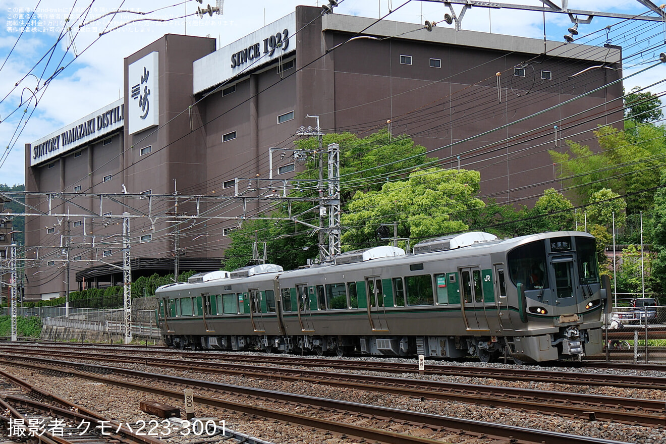 【JR西】227系SS01編成吹田総合車両所本所出場試運転の拡大写真