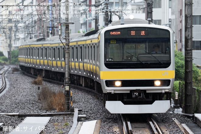 【JR東】E231系ミツB10編成東京総合車両センター入場(202606)を不明で撮影した写真