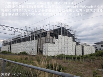 【JR東】旧福島機関区跡の建屋で解体作業が進む
