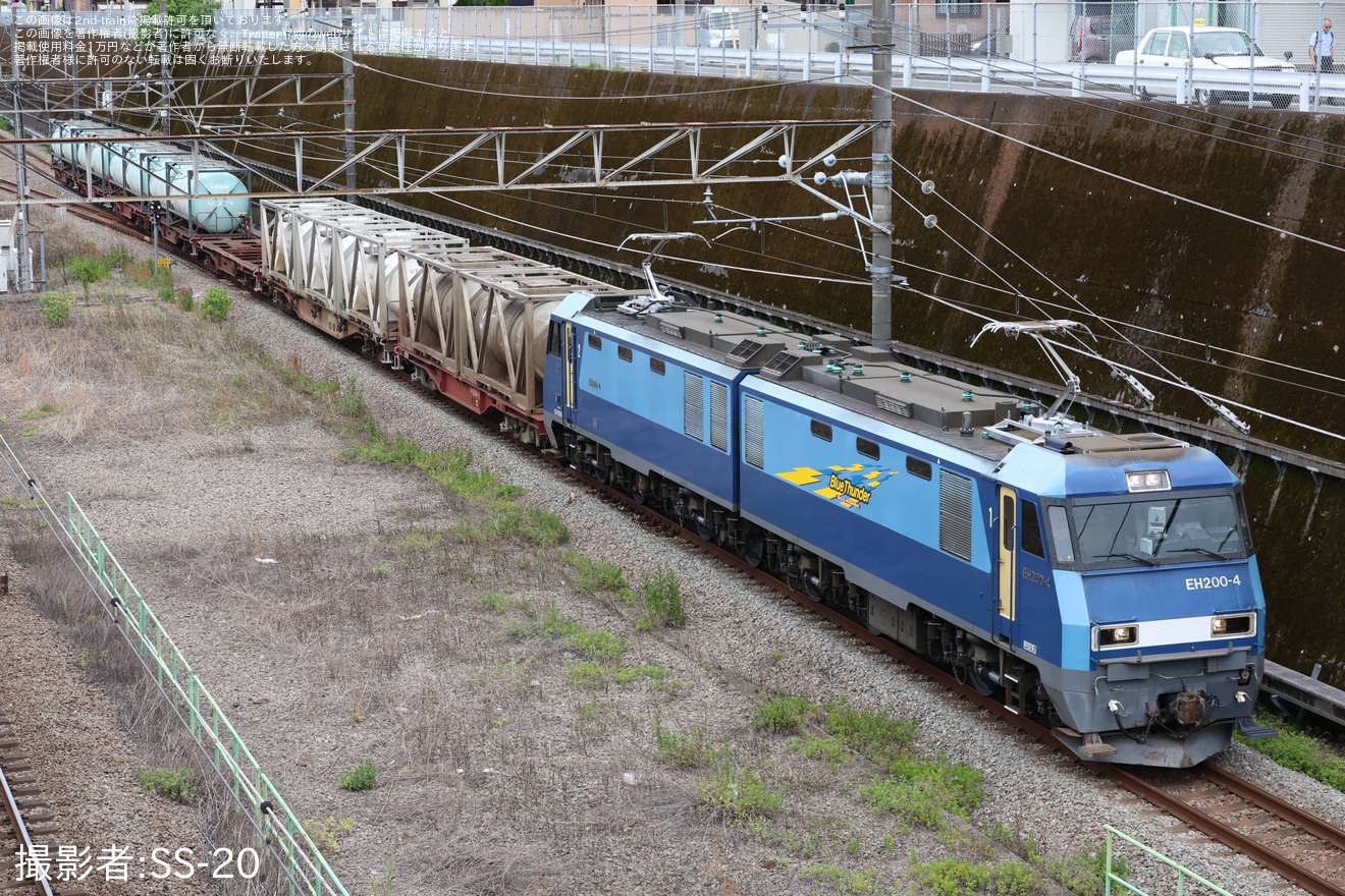 【JR貨】EH200-4が4074レで運用復帰の拡大写真