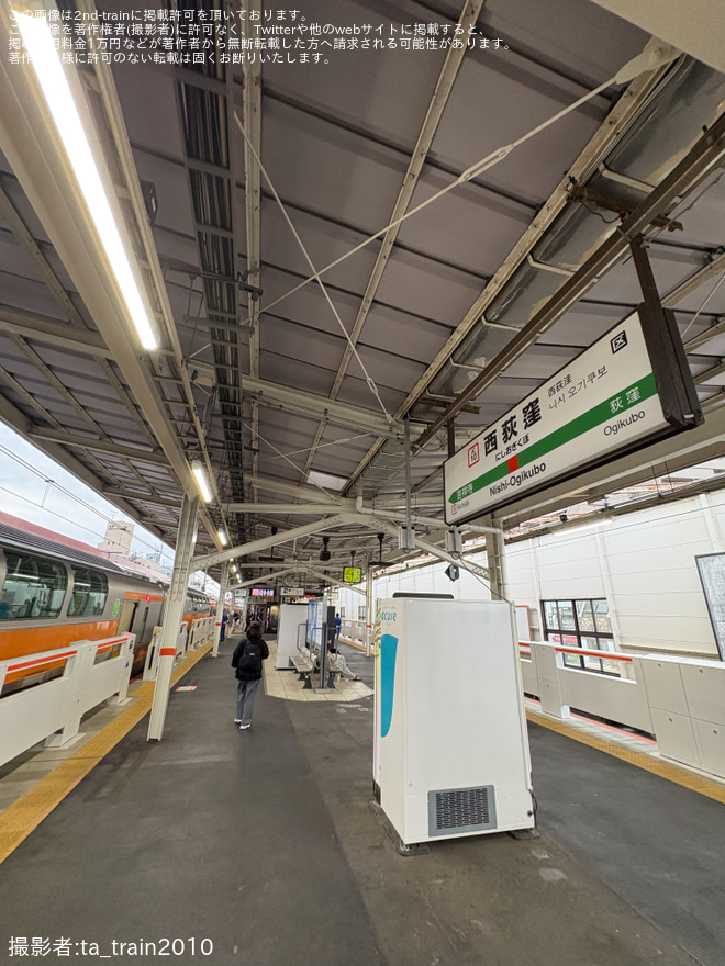 【JR東】西荻窪駅3・4番線にホームドア設置 - 西荻窪駅にて撮影
