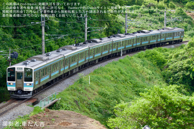 【JR東】211系N613編成使用 乗務員訓練 - 稲荷山～姨捨間にて撮影