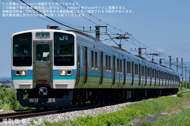 を篠ノ井～稲荷山間で撮影した写真