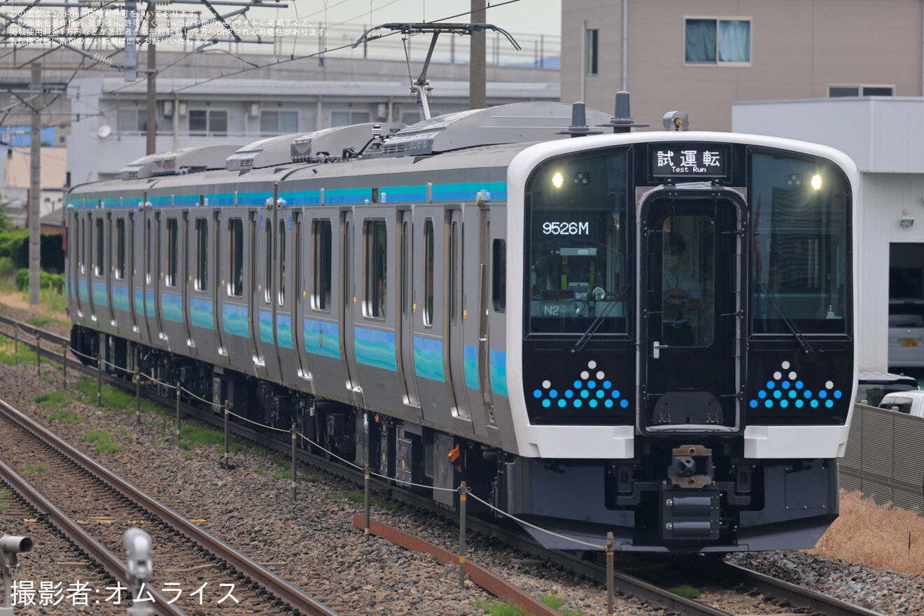 【JR東】E131系N2編成 岡谷駅まで入線試運転の拡大写真
