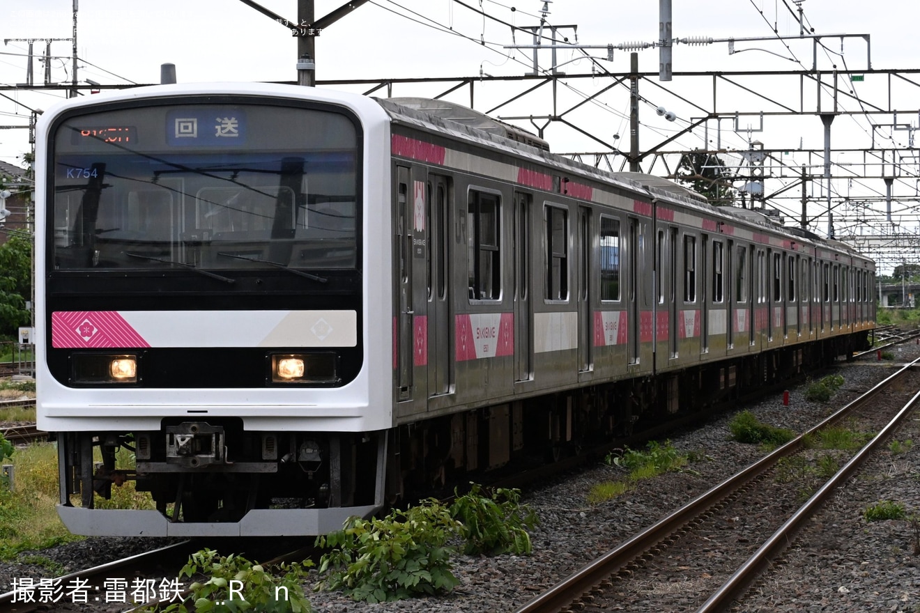 【JR東】E501系K754編成「SAKIGAKE」が郡山総合車両センターへ回送の拡大写真
