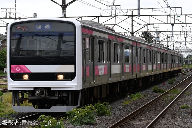 【JR東】E501系K754編成「SAKIGAKE」が郡山総合車両センターへ回送を不明で撮影した写真