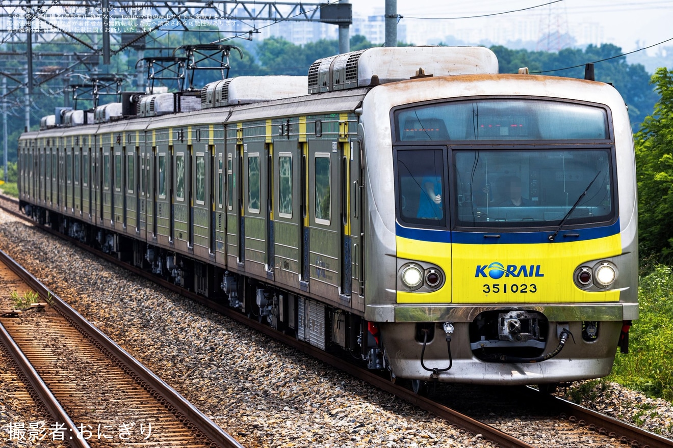 【KORAIL】351000系351F23編成が出場試運転の拡大写真