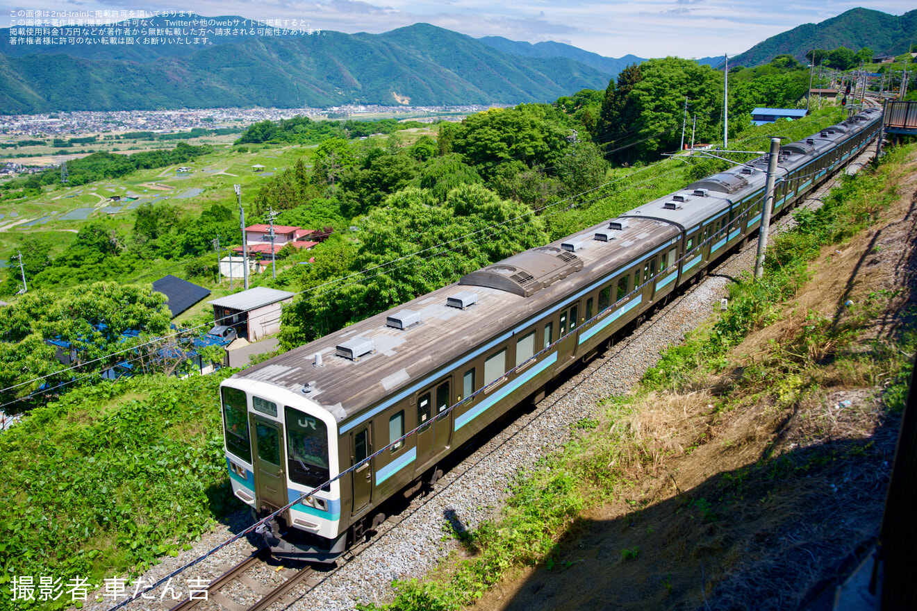 【JR東】211系N613編成使用 乗務員訓練の拡大写真