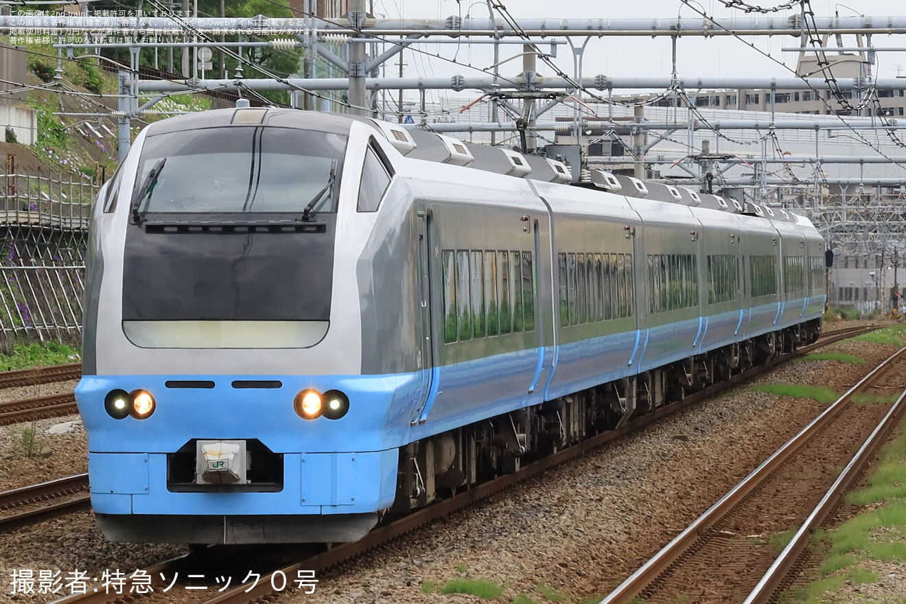 【JR東】E653系K71編成を使用の臨時特急「常磐鎌倉号」運転(2026/6/6)の拡大写真