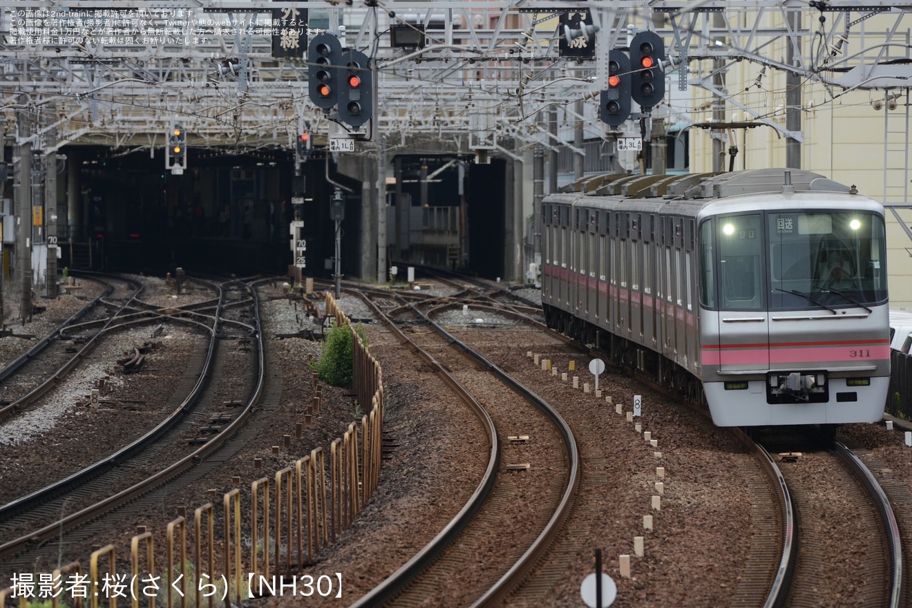 【名鉄】300系311Fが舞木検査場へ入場回送(202606)の拡大写真
