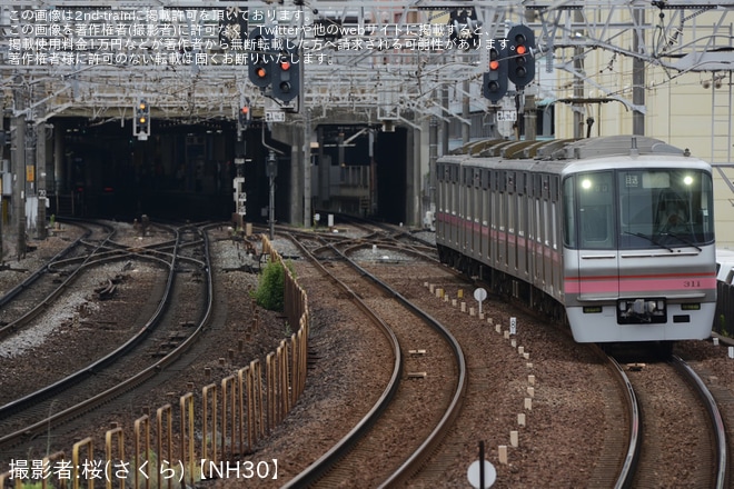 【名鉄】300系311Fが舞木検査場へ入場回送(202606)（1枚目）