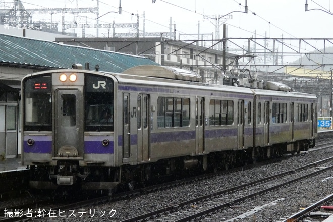 【JR東】701系1013編成が郡山総合車両センター入場回送（4枚目）