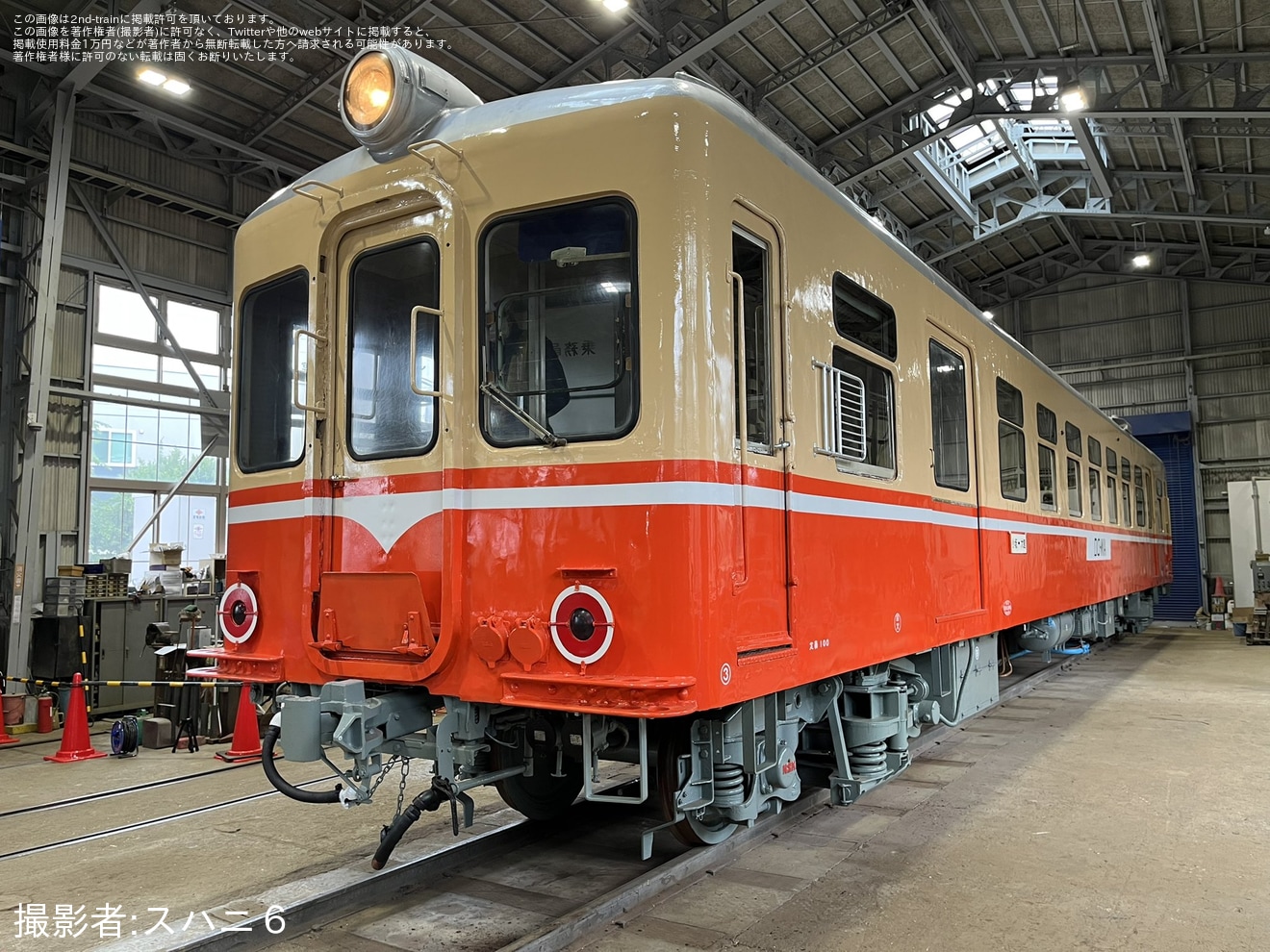 【小坂】「キハ2101 車輛外観塗装修復完了セレモニー」開催の拡大写真