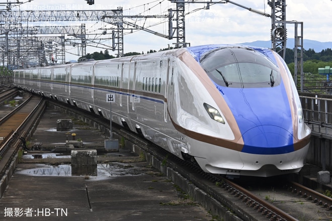 【JR東】E7系F31編成新幹線総合車両センター出場試運転(202606)（1枚目）