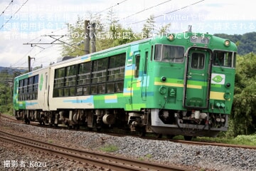 【JR東】キハ48-1541+キハ48-547「びゅうコースター風っこ」郡山総合車両センター出場回送
