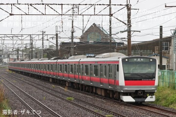 【JR東】E233系ケヨ502編成秋田総合車両センター構内試運転