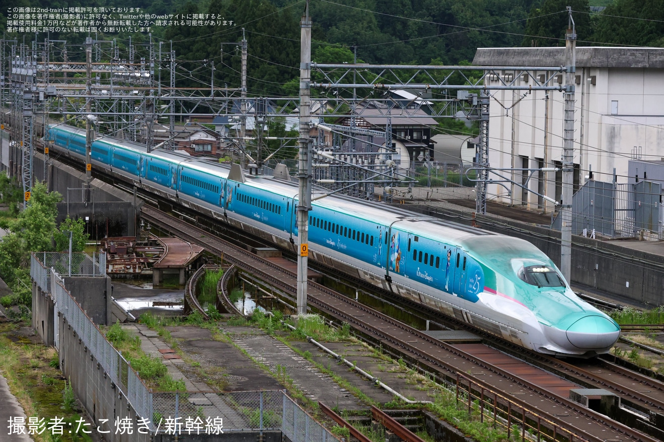 【JR東】E5系U15編成「Magical Jubilee Shinkansen」が回送の拡大写真