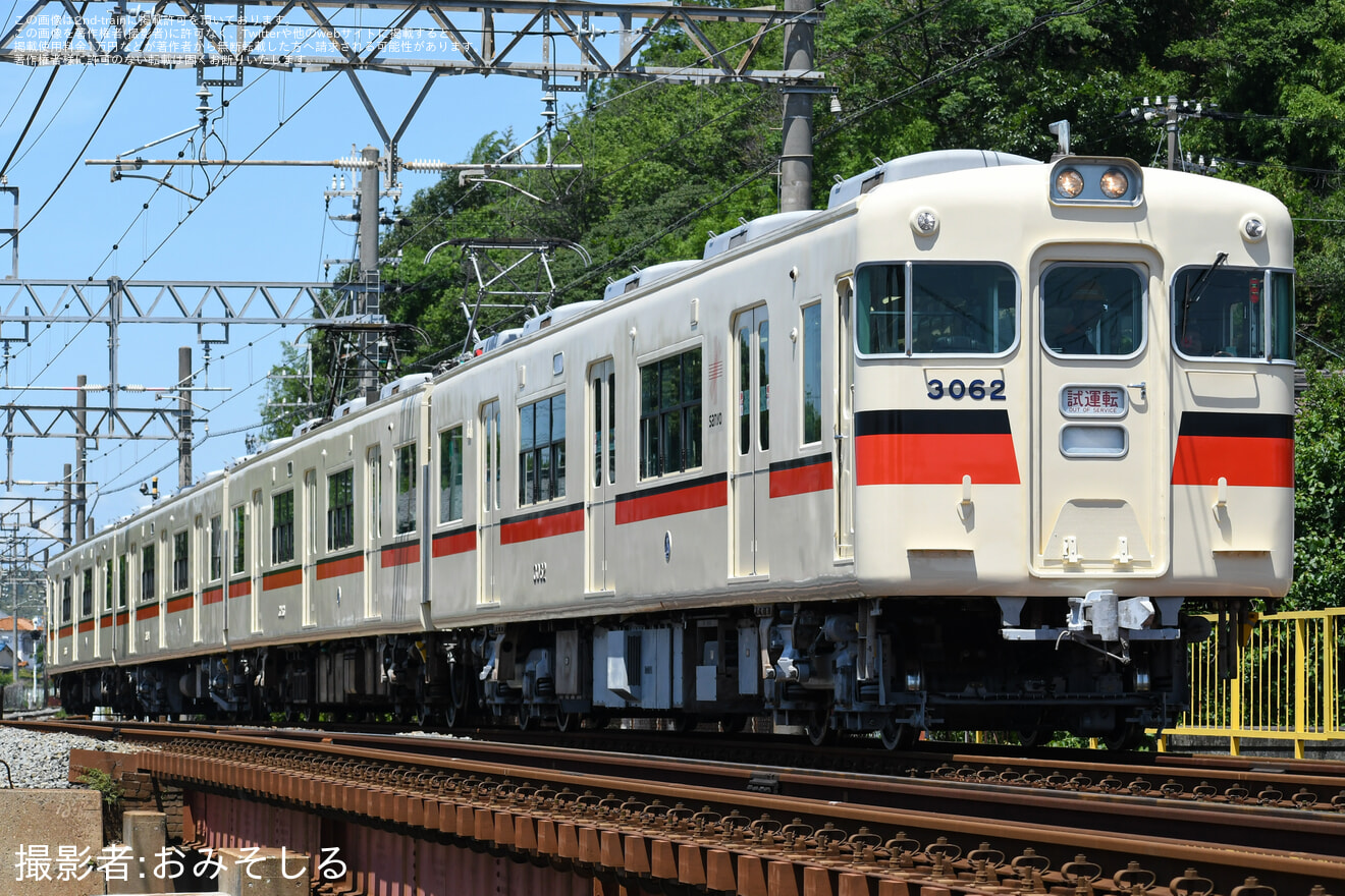 【山陽】3050系3062F東二見出場試運転 の拡大写真