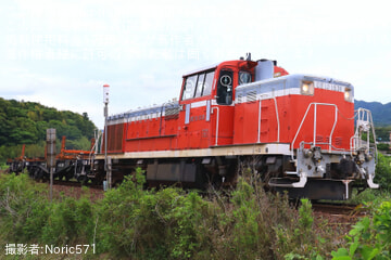 【JR西】DE10-1531牽引による東萩工臨空チキ2両の返却運用実施