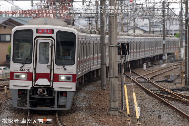 【東武】30000系31602F+31402F川越整備所出場試運転 - 坂戸駅にて撮影