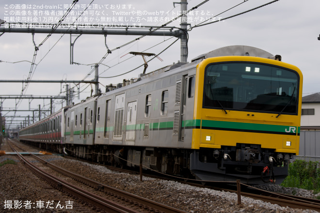 【JR東】E233系ケヨ502編成秋田総合車両センター出場配給輸送 - 行田～吹上間にて撮影