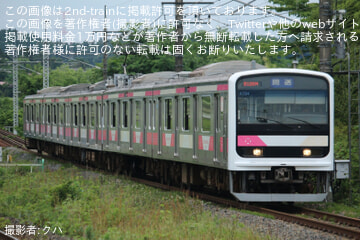 【JR東】E501系「さきがけ」郡山総合車両センター展示返却回送