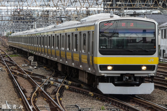 【JR東】E231系ミツB10編成 東京総合車両センター出場回送（3枚目）