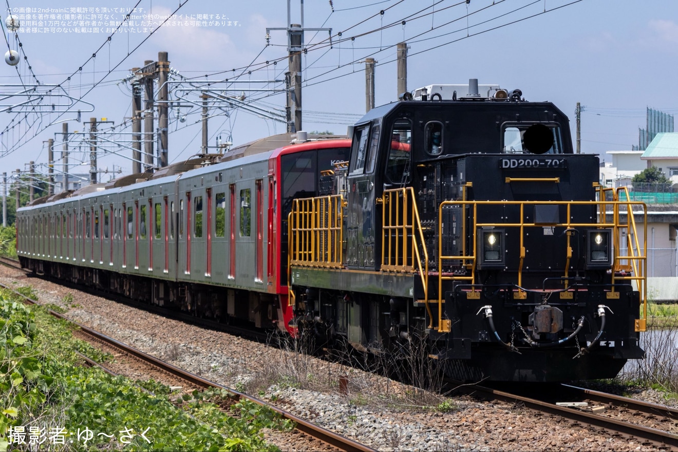 【JR九】303系K03編成が小倉総合車両センターへ入場の拡大写真