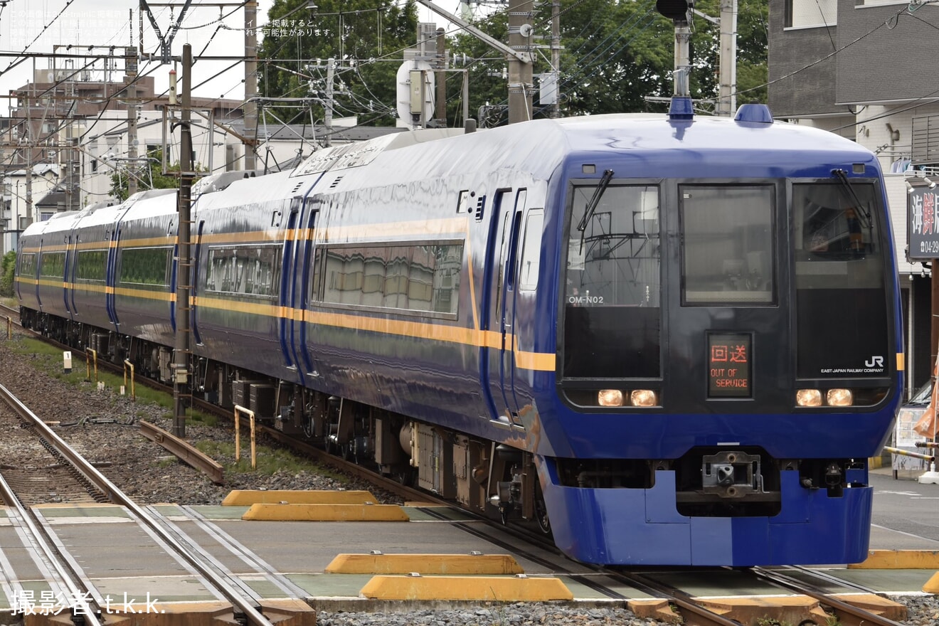 【JR東】253系OM-N02編成 大宮総合車両センター出場回送の拡大写真