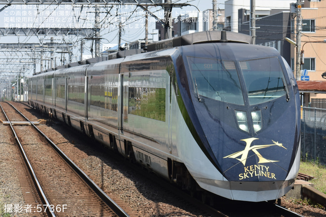 【京成】AE形AE4編成「KENTY SKYLINER」が京成本線で乗務員訓練(202606)を勝田台駅で撮影した写真