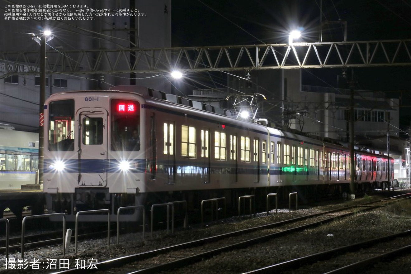 【上毛】700形711Fが北館林へ廃車回送の拡大写真
