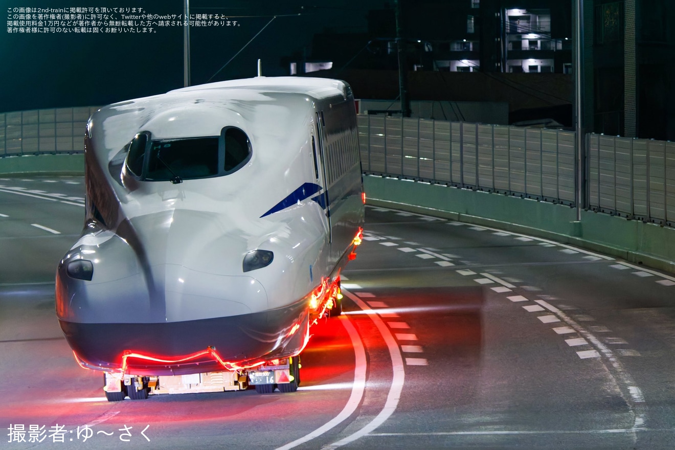 【JR西】N700S H8編成が新製陸送の拡大写真
