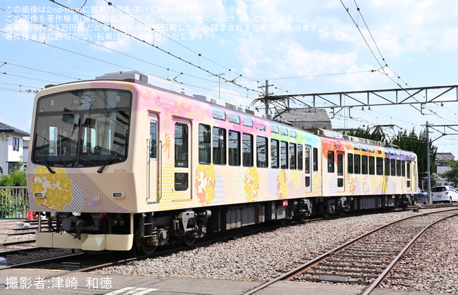 【叡電】100系「舞」が鉄道友の会向けに展示を不明で撮影した写真