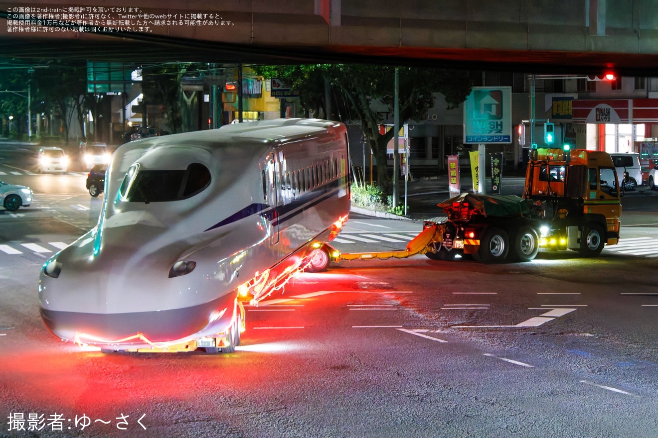 【JR西】N700S H8編成が新製陸送の拡大写真