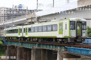 【JR東】キハ111-1+キハ112-1が団体臨時列車「磐越東線スイーツごっつぉさん号」に充当