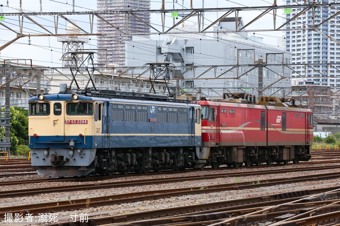 【JR貨】EH800-16が大宮車両所へ入場の拡大写真