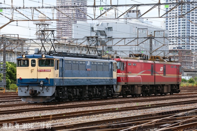 【JR貨】EH800-16が大宮車両所へ入場（1枚目）
