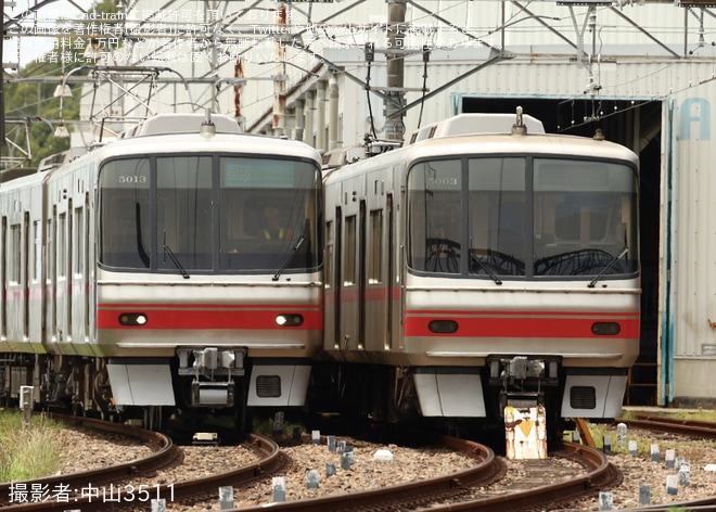 【名鉄】5000系5013F舞木検査場出場試運転を不明で撮影した写真