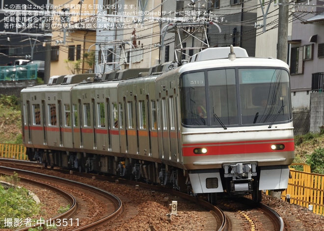 【名鉄】5000系5013F舞木検査場出場試運転を不明で撮影した写真