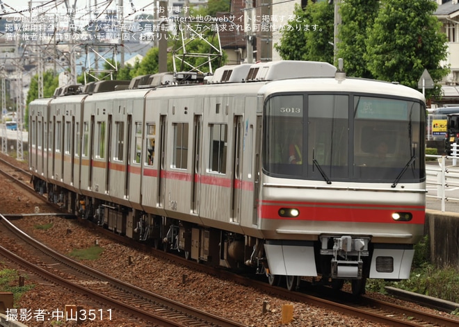 【名鉄】5000系5013F舞木検査場出場試運転を不明で撮影した写真