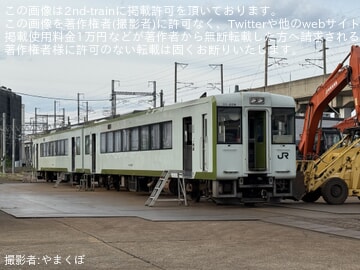 【JR東】八高線で使用されていたキハ111-209+キハ112-209の解体が開始