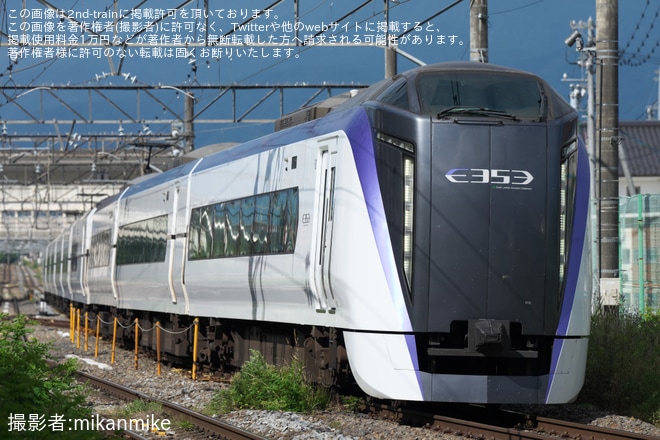 【JR東】E353系S112編成が長野総合車両センターへ入場回送を不明で撮影した写真
