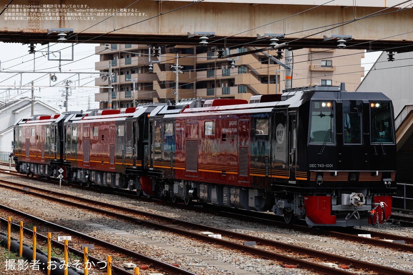 【JR西】DEC743形が近畿車輛を出場し試運転の拡大写真