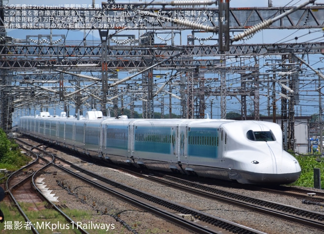 【JR海】N700A G47編成「Sparkling Dreams Shinkansen」が運行開始を米原駅で撮影した写真
