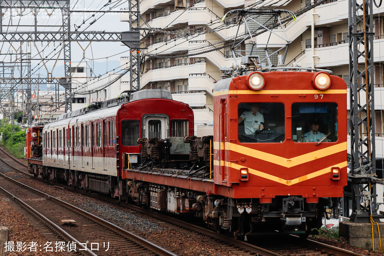 【近鉄】6200系U13五位堂検修車庫入場回送の拡大写真
