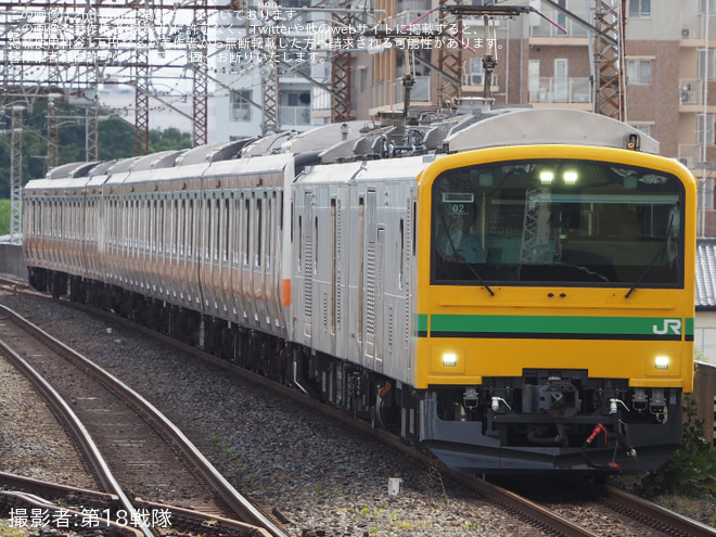 【JR東】E233系トタ青661編成+P524編成秋田総合車両センターへ配給を西浦和駅で撮影した写真