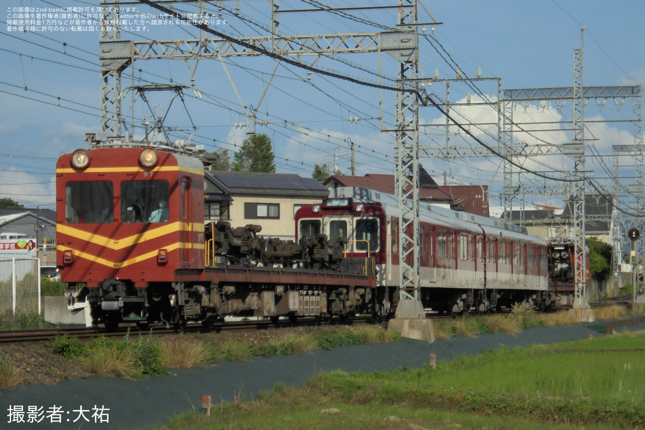 【近鉄】6200系U13五位堂検修車庫入場回送の拡大写真