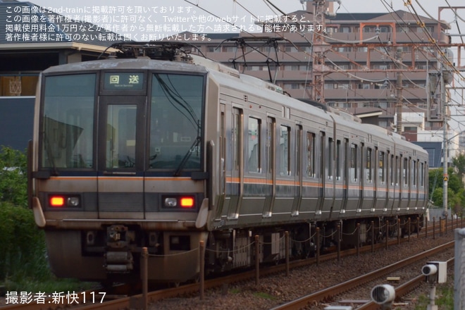 【JR西】207系S67編成が網干総合車両所本所へ入場回送を不明で撮影した写真
