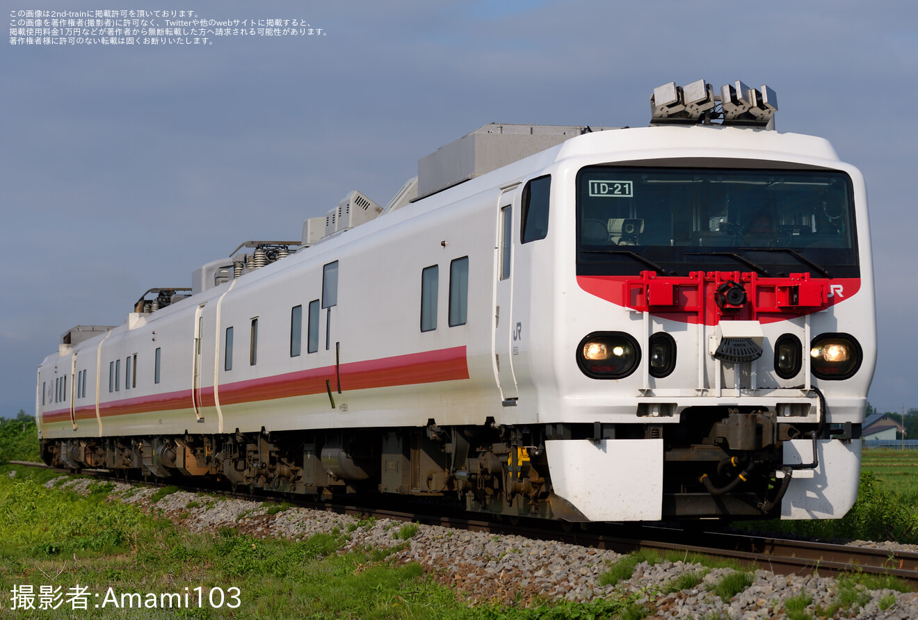 【JR北】キヤE193系「East i-D」北海道貸出で富良野線・宗谷本線検測の拡大写真