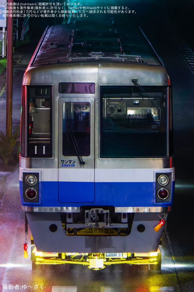 【福市交】1000N系11編成が廃車陸送を不明で撮影した写真